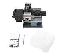 Fiber Optic Cleaver Professional Aluminum Alloy Anti Breaking Portable Optical Fiber Cutter for Diameter 0.25mm 0.9mm 0.3mm Single Quartz Fiber Grey