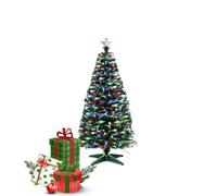 Fiber Optic Color Changing Christmas X-Max Tree Flashing Multi Colored Green Artificial Tree Free Standing with Bright Colours PVC made Decoration Tree Hinch Choice (2FT/60cm)