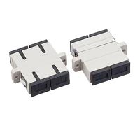 Fiber Optic Coupler Adapter SC-SC SC to SC Duplex om3 Multimode Cable Adapter Coupler Female to Female connector Suit for OM1 OM2 OM3 OM4(2pcs/Lot)