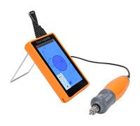 Fiber Optic End Face Inspection Kit, Handheld Video Probe, 400X Touch Screen, Compatible with SC FC ST LC Connectors, Includes Memory Card for Analysis