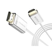 Fiber Optic HDMI 2.1 Cable 10ft-48Gbps Ultra High Speed,8K@60Hz 4K@120Hz,HDCP 2.3,Dynamic HDR-Compatible with RTX 4090,PS5, Box,Samsung TV,Projectors-Slim White HDMI Calbe