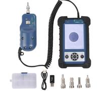 Fiber Optic Inspection Microscope Kit, 400X Magnification with 3.5 Inch Display Monitor, Portable Probe for Network Cable Testing
