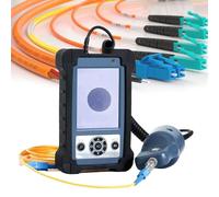 Fiber Optic Inspection Probe, 400X Magnification, 3.5 Inch HD LCD for Real-Time Video, Optical Fiber End-Face Detection Tool, Compact and Portable