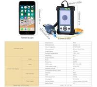 Fiber Optic Inspection Probe with Microscope Fiber Tester Display Fiber Optic Inspector Fiber Cleaning, Support Multi Languages
