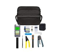 Fiber Optic Kit, 9 in 1 FTTH Kit with FC-6S Fiber Cleaver and Optical Power Meter 5km Visual Fault Locator Wire stripper