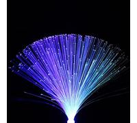 Fiber Optic Lamp, Battery Operated LED Colourful Changing Fiber Optic Fountain Night Light, Bedside Mood Lamp Novelty Lamps LED Fiber Lamp for Christmas New Year Home Decoration(size:without box)