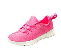 Fiber Optic LED Shoes Light Up Shoes for Women Men Flashing Luminous Trainers for Festivals Christmas Party Dancing USB Charging Lightweight Fashion Sneaker for Boys Girls (Pink, Numeric_6)