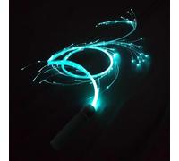 Fiber Optic Light - 7 Color Glowing Dance with Swivel Handle | LED Light Up Flow, Rechargeable Performance Prop for Nights, Club Shows, Dance Festivals, Music Events, Cosp