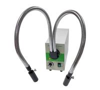 Fiber Optic Microscope Illuminator, LED Cold Light Source, Dual Gooseneck, 30W Power, 6500K Color Temperature, 85-265V Voltage for Advanced Lighting Applications