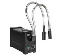 Fiber Optic Microscope Illuminator With Led Lights, Dual Gooseneck, Adjustable Aperture, Cooling Fan, Wavelength Range 570-900 Nm For Stereo Zoom Microscopy