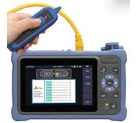 Fiber Optic OTDR Tester 1310/1550nm, 4.3" Touch Screen, Built-in OPM/VFL/LS/RJ45 Cable Test, for Telecom Maintenance