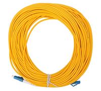Fiber Optic Patch Cable LC UPC to LC UPC High Performance Single Mode 3mm PVC Jacket 20m for Optical Fiber Communication System and Data Transmission
