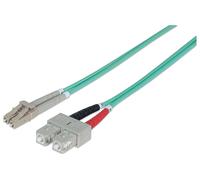 Fiber Optic Patch Cable Multi- Mode Lc/Sc 50/125 Om3 2M Aqua NEW