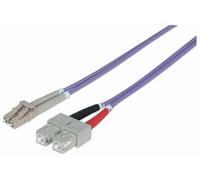 Fiber Optic Patch Cable Multi- Mode Lc/Sc 50/125 Om4 3M Violet NEW