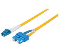 Fiber Optic Patch Cable Single- Mode Lc/Sc 9/125 Os2 1M Yellow NEW