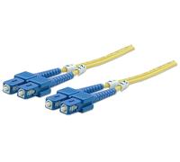 Fiber Optic Patch Cable Single- Mode Sc/Sc 9/125 Os2 2M Yellow NEW