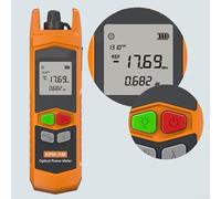 Fiber Optic Power Meter and Optical Attenuation Tester 2-in-1 Kit with Auto Switching for 850~1625nm Wavelengths Support FC/for SC/ST Interfaces(KPM-11M-A-G/-70DBM～+6DBM)