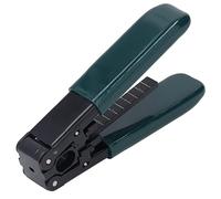 Fiber Optic Stripper and Optical Cable Cutter with PVC Handle - Manual Tool for Vertical and Horizontal Stripping with Integrated Measuring Scale - 1000 Cut Service Life