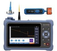 Fiber Optic Tester 1310/1550nm, 24/22dB, Auto/Expert Mode, OPM/OLS/RJ45/VFL, Multi-Function Network Cable Tool with 4.3" IPS Touch Screen