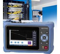 Fiber Optic Tester, 4.3in OTDR Optical Time Domain Reflectometer, 1310/1550nm, 26/24db, Multifunctional 12 in 1 Fiber Breakpoint and Obstacle Finder