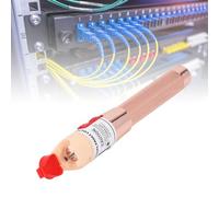 Fiber Optic Tester, Fiber Optic Visual Fault Locator Fiber Optic Light Meter Fiber Optic Tools 50mW 50km Universal Connector Optical Fiber Red Light Source Tester for Maintenance