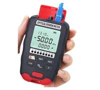 Fiber Optic Tester, Handheld Mini Optical Power Meter OPM Fiber Tester With LED Lighting -70+10/-50+26dBm(D7 with FC-LC)