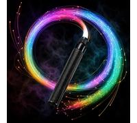 Fiber Optic Whip Colorful LED Light Whip Festival Rave Accessories Flow Art