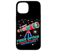 FIBER OPTICS CHASING THE LIGHTS THROUGH LOOPS Case for iPhone 15