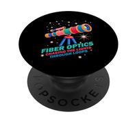 FIBER OPTICS CHASING THE LIGHTS THROUGH LOOPS PopSockets Adhesive PopGrip