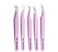 Fiber Tip Lash Tweezers for Eyelash Extension Tweezers Professional