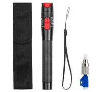 Fiber Visual Fault Locator 50KM, 50mW Fibre Optic Cable Tester Meter, 2.5mm Universal Interface Adapt FC/ST/SC, Red Light Fibre Light Source Testers for Fiber Network Cable Test