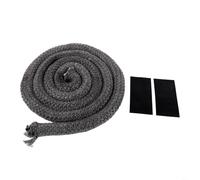 Fiberglass 2M Fireplace Sealing Rope for Wood Stove Door with Flexible Seal, Suitable for Chimneys, Boilers, and Industrial Furnaces (25mm*2m)