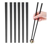 Fiberglass Chopsticks, 10 Pairs Reusable Japanese Chinese Chop Sticks with Sakura Patterns, Dishwasher-Safe, Non-Slip Set for Sushi Noodles Rice