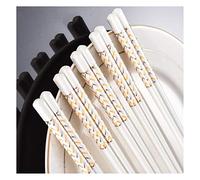 Fiberglass Chopsticks 5 Pairs Ceramic Reusable Porcelain Chinese Japanese ,Dishwasher Safe Chop Sticks