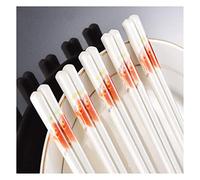 Fiberglass Chopsticks 5 Pairs Ceramic Reusable Porcelain Chinese Japanese ,Dishwasher Safe Chop Sticks