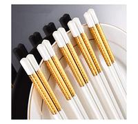 Fiberglass Chopsticks 5 Pairs Ceramic Reusable Porcelain Chinese Japanese ,Dishwasher Safe Chop Sticks