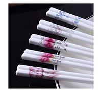 Fiberglass Chopsticks 5 Pairs Chinese Porcelain Colour Enamel High-Grade Bone SafePorcelain