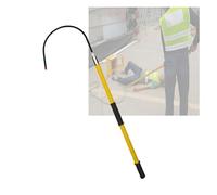 Fiberglass Electric Rescue Hook,High Voltage Insulated Rescue Hook,Electrician Tools Firefighting Emergency Pole,Easy to Use(Yellow,150cm)
