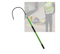 Fiberglass Electric Rescue Hook,High Voltage Insulated Rescue Hook,Electrician Tools Firefighting Emergency Pole,Easy to Use(Green,100cm)