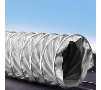 Fiberglass Fabric Air Conditioning Exhaust Flex Duct Hosing ID 2/3/ 6/8/ 13/16/ 24 Inch, Workshop/Industrial Ventilation Equipment Exhaust Vent Hose(L 3.0m/9.8ft,80mm/3.1")