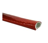 Fiberglass Heat Shield Sleeve, Silicone Coated Fiberglass Fire Sleeve,Express Heat Sleeve for Hose Lines & Electrical Wiring,65mm(4mm)