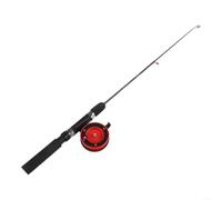 Fiberglass Ice Fishing Pole 26g Ultra-Light Sensitive(A62TB-65R Reel)