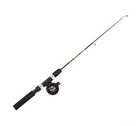 Fiberglass Ice Fishing Pole 26g Ultra-Light Sensitive(A62TC-50R Reel)