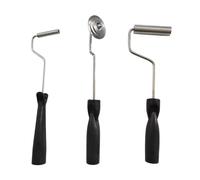 Fiberglass Laminating Roller Set - 3 Piece Aluminum Bubble Rollers, Durable Laminate Paddle Tools | Laminating Rollers for Tub and Boat Repair with Smooth Bubble Removal, Suitable for Bathtub and Show