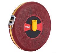 Fiberglass Long Tape Measure Design（Red50M） Metric Doublesided Projects Ruler for Construction Surveying Road Railway and DIY Plus Measuring with Comfortable Grip Building 10100M