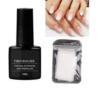 Fiberglass Nail Extension Gel for -Lasting Flexible Clear Manicure - Extend Up to 8cm Scratch- DIY at Home