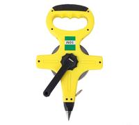 Fiberglass Open Reel Tape Measure 30m/50m Dual Sided Metric and Inch Scale with Impact Resistant ABS Frame, PVC Fiberglass Construction Survey Measuring Tool for Builders and Surveyors(30M)