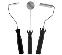 Fiberglass Roller Tools Aluminum Alloy Fiberglass Bubble Laminating Roller with ABS Handle for GRP FRP Resin Work(3pcs/Set)