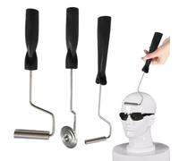 Fiberglass Roller Tools, Aluminum Alloy Roller Kit, 3 Piece Laminating Set Ergonomic Design, Efficient Bubble Paddle Tool for Lamination, Smooth Application, 11.81 Inches Long
