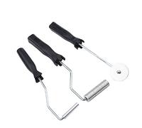 Fiberglass Roller Tools Set, 3Pcs/Set Aluminum Alloy Fiberglass Bubble Paddle Tool Laminating Roller Kit for Tub Shower Bathtub Boat Repair